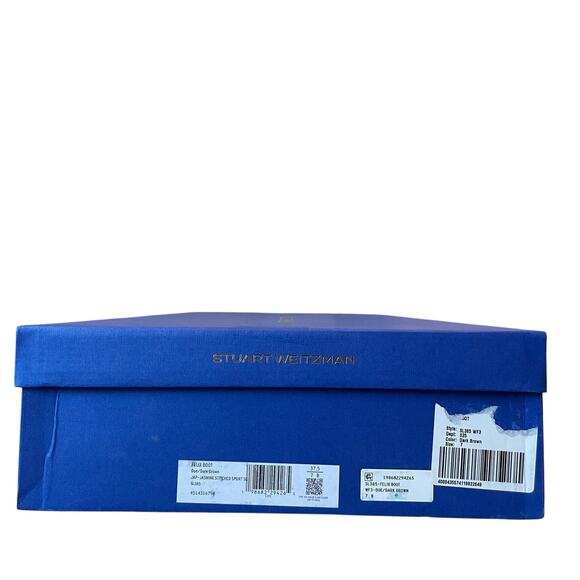 STUART WEITZMAN Felix Boots Brown Suede Made in Spain Size 37.5 | US 7 New - Picture 12 of 16